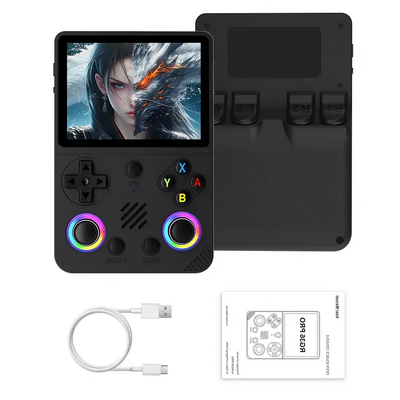 RG36 PRO 64GB consola retro negra con accesorios
