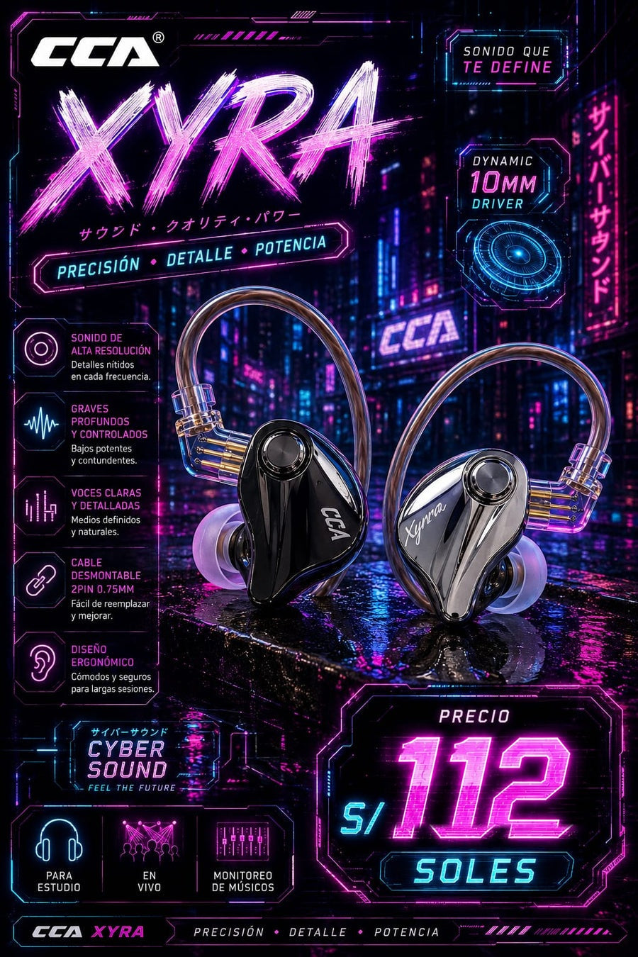 CCA XYRA - Audífono In-Ear