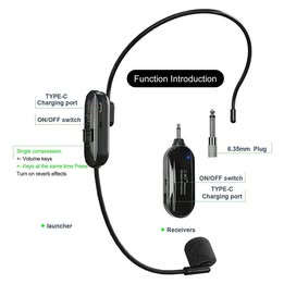 Sistema de Microfono de Vincha PWM 1 Micro