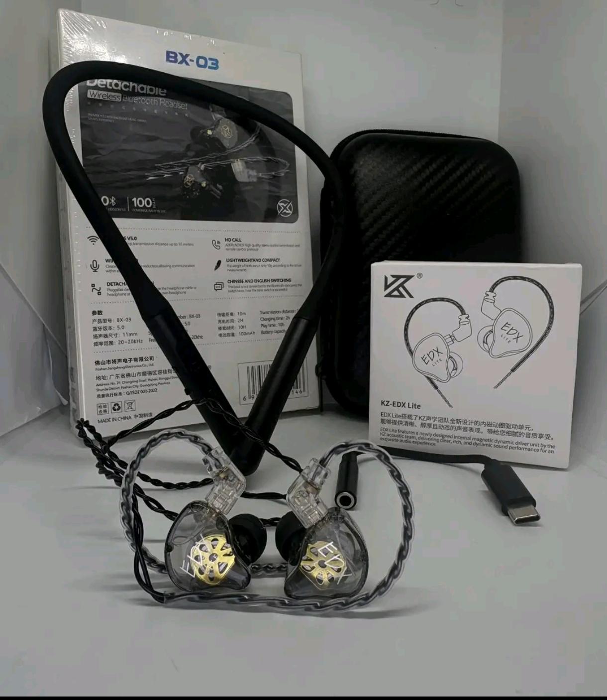 BX-03 + KZ EDX Lite Combo Bluetooth