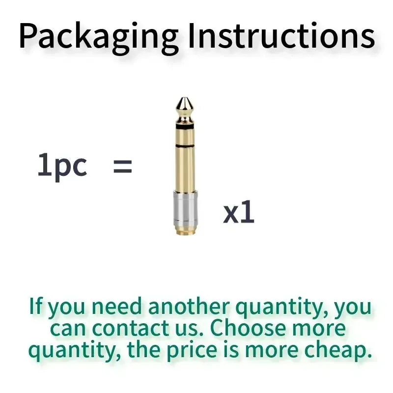 3.5mm to 6.35mm PRO Audio Adapter