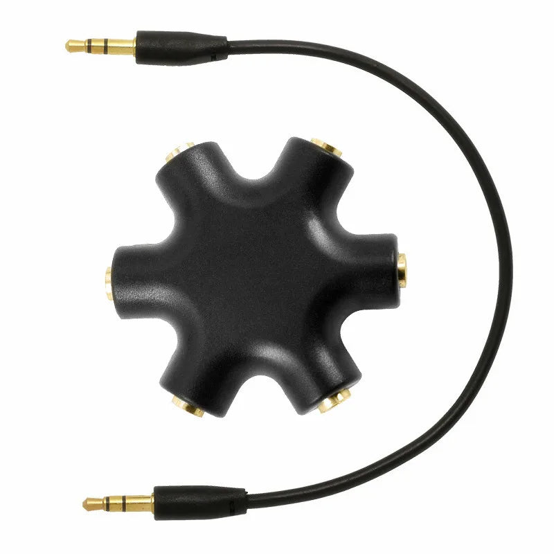 Hub Adaptador Splitter 5 a 1 Jack 3.5 ESTRELLA