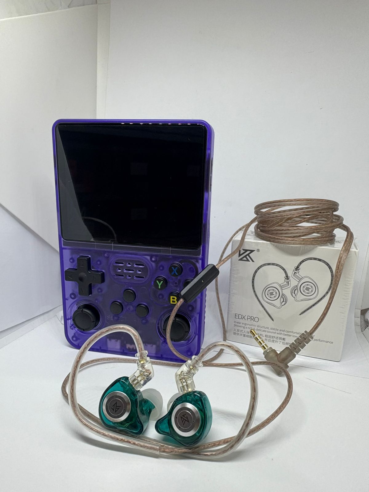 Consola Retro R36S 64GB + KZ EDX PRO