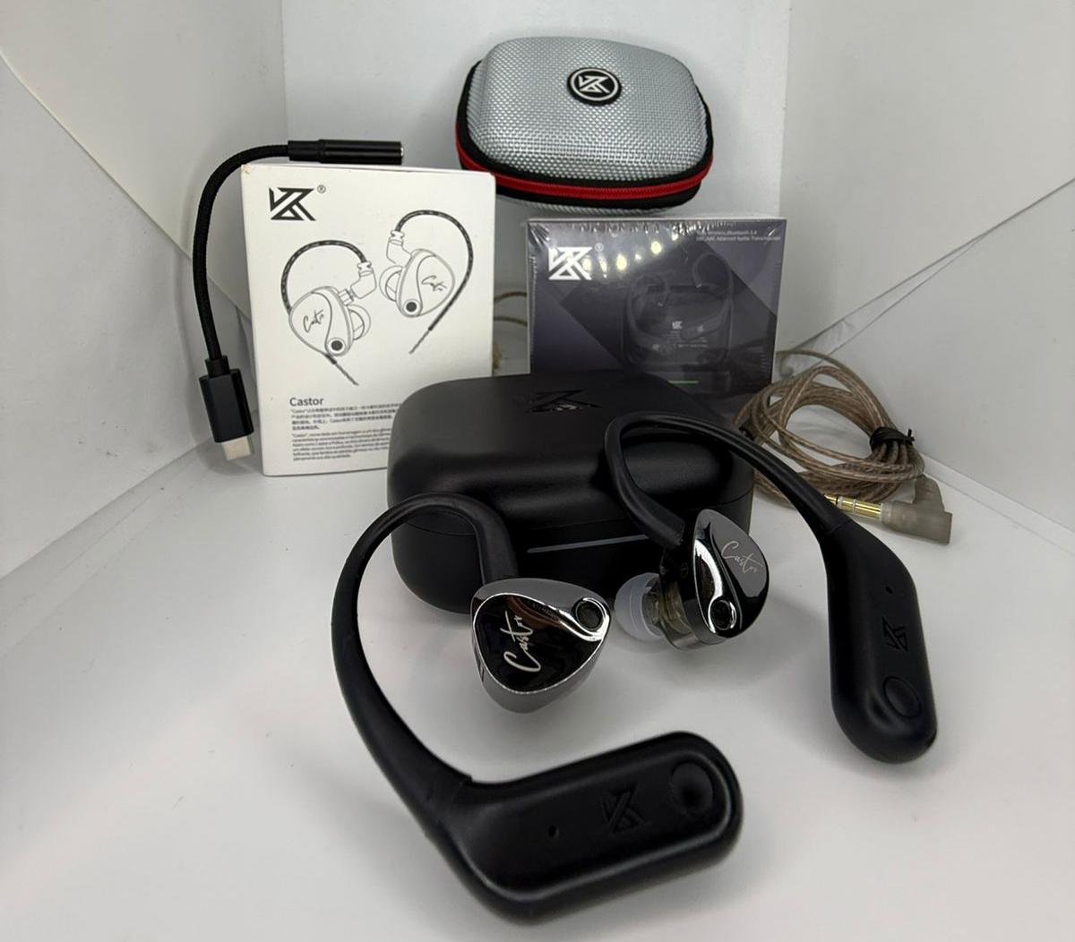 KZ AE01 + CASTOR BASS - combo bluetooth foto real