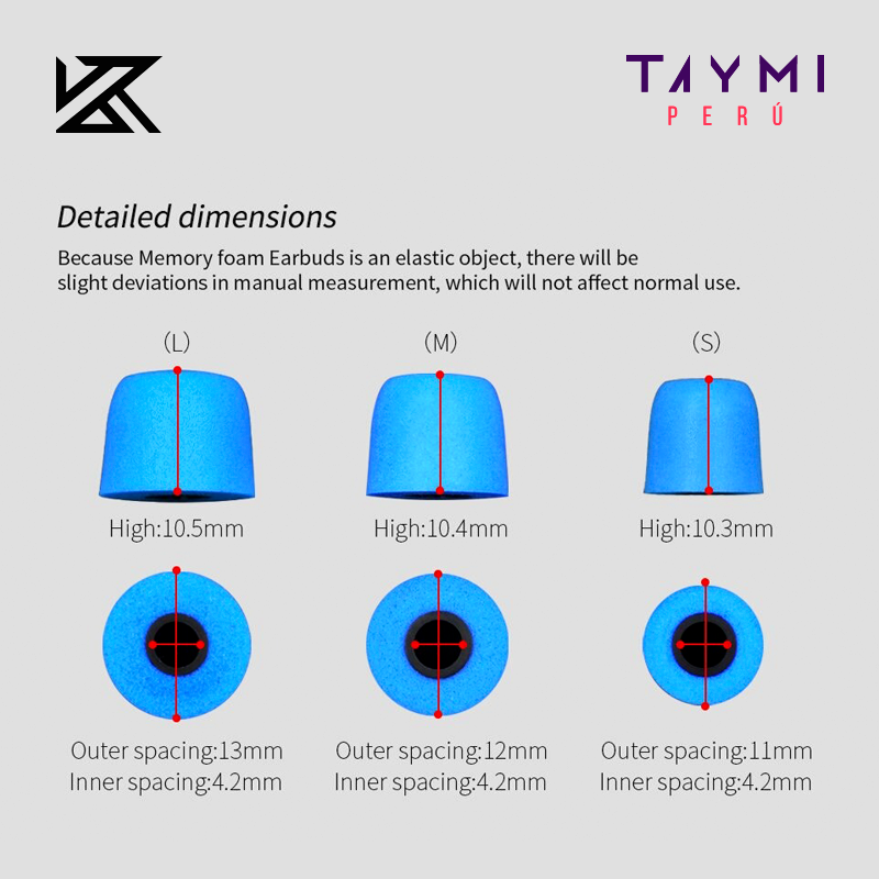 Almohadillas de Memory Foam (Set de 3 Tamaños) - KZ
