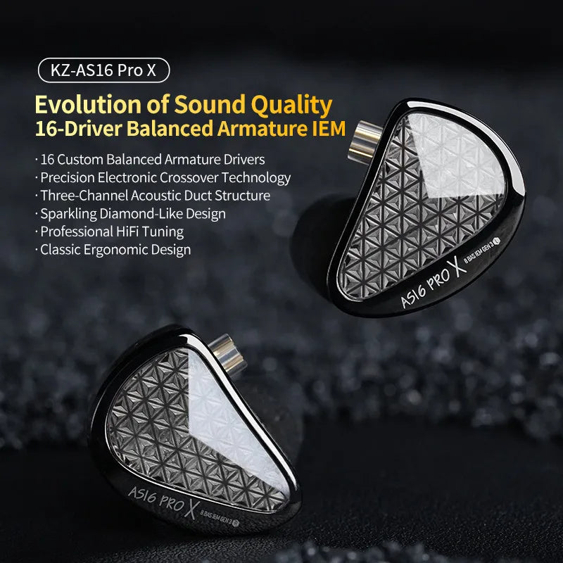 KZ AS16 PRO X - Auricular In-Ear