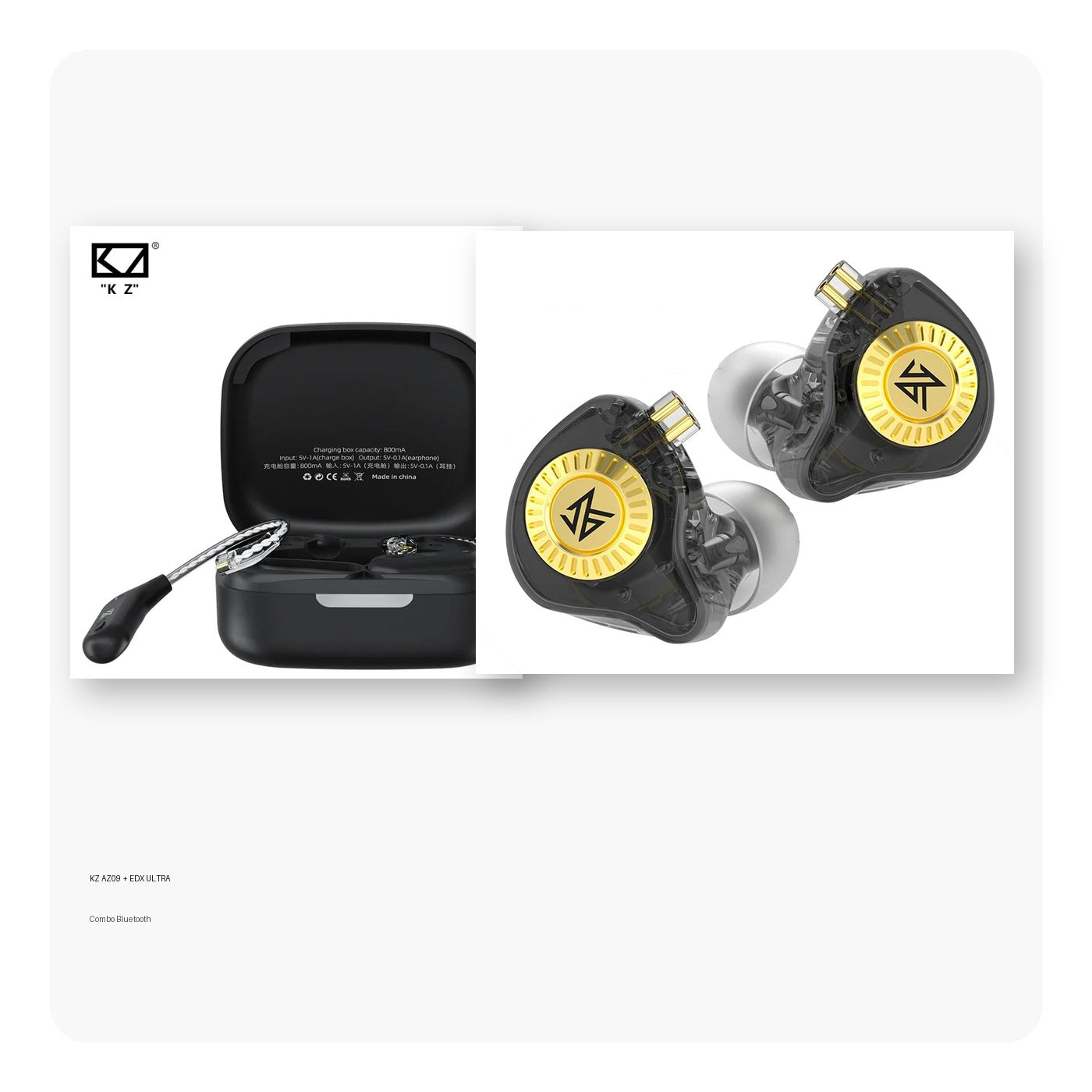 KZ AZ09 + EDX ULTRA - Combo Bluetooth