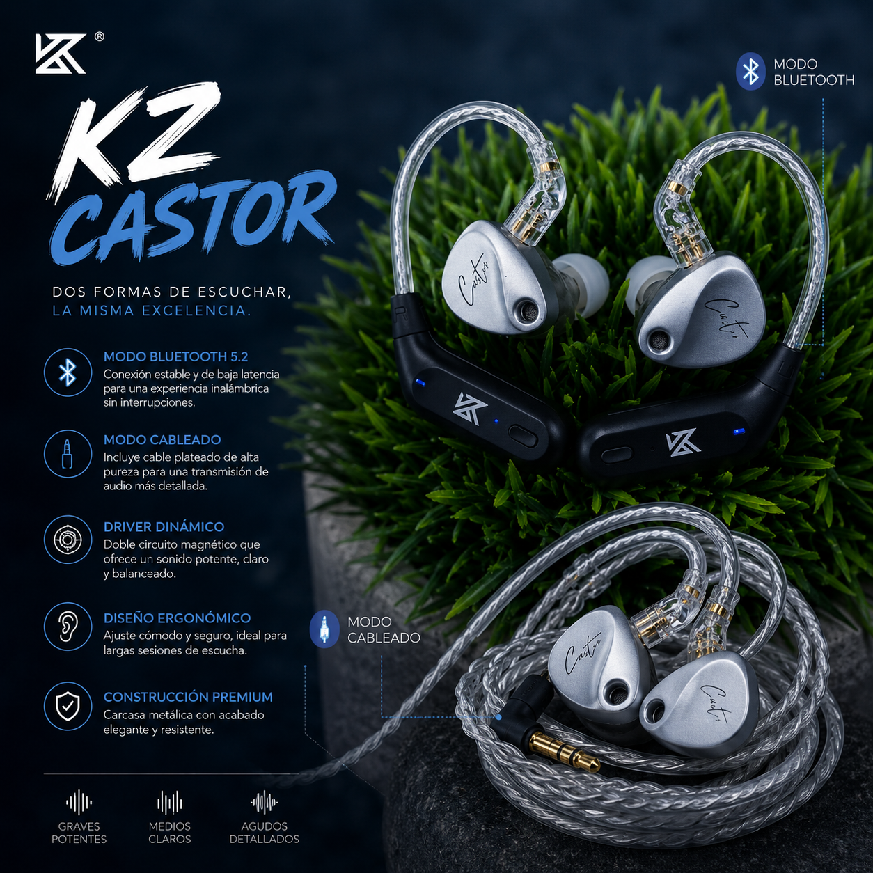 KZ Castor Harman Edition - KZ CASTOR HARMAN