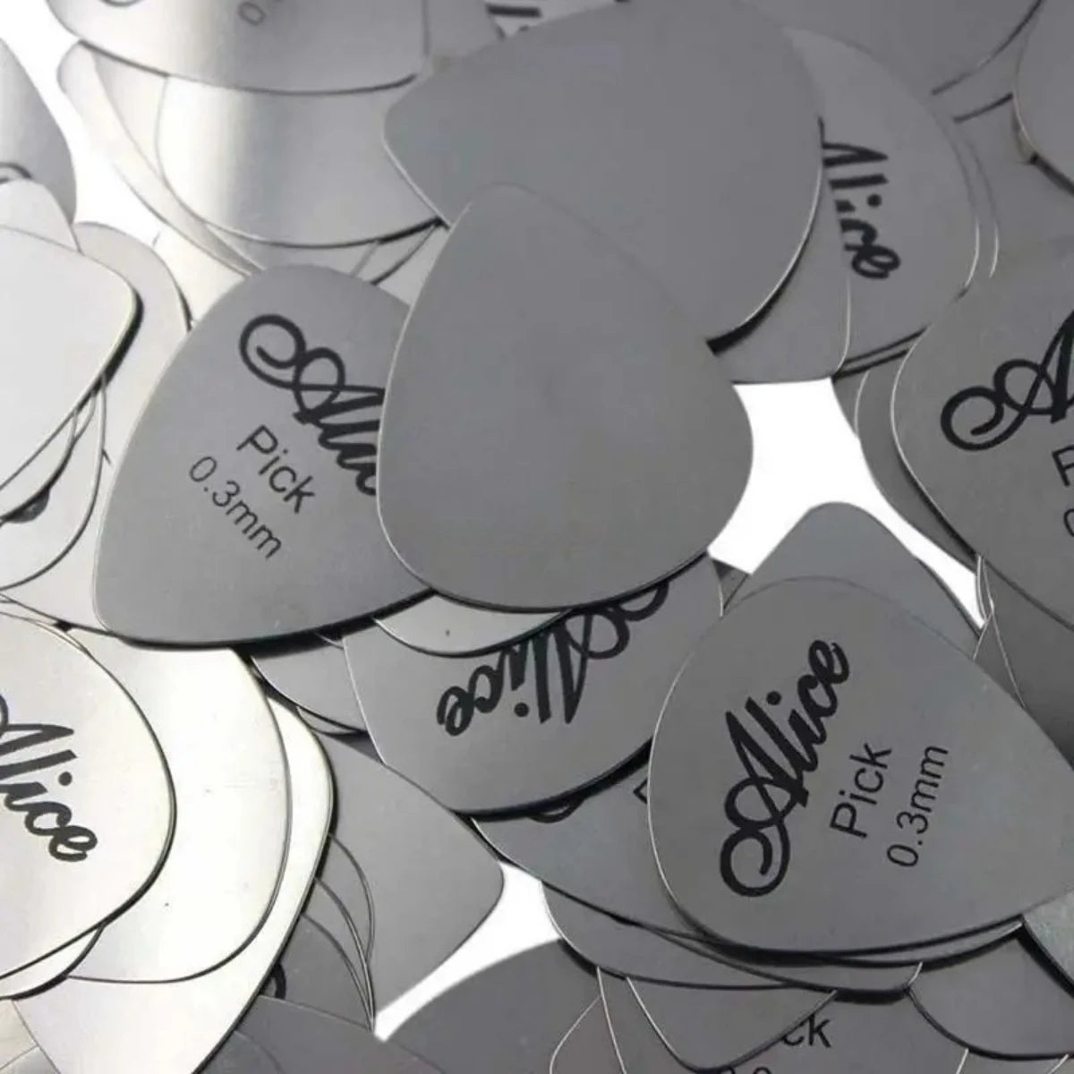 Púas de Guitarra de Metal Alice - Púas Para Instrumentos de Cuerda