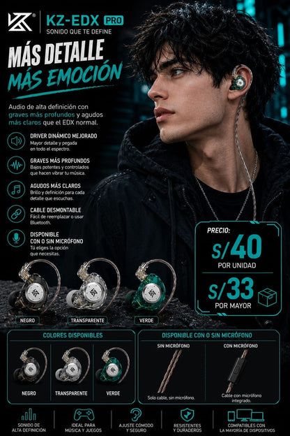 KZ EDX PRO - Auricular In-Ear