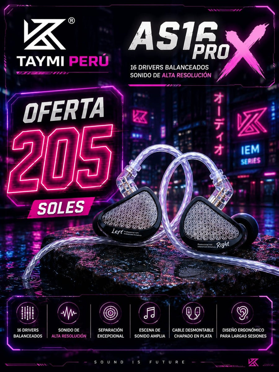 KZ AS16 PRO X - Auricular In-Ear