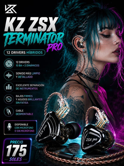 ZSX TERMINATOR PRO - Auricular In-Ear