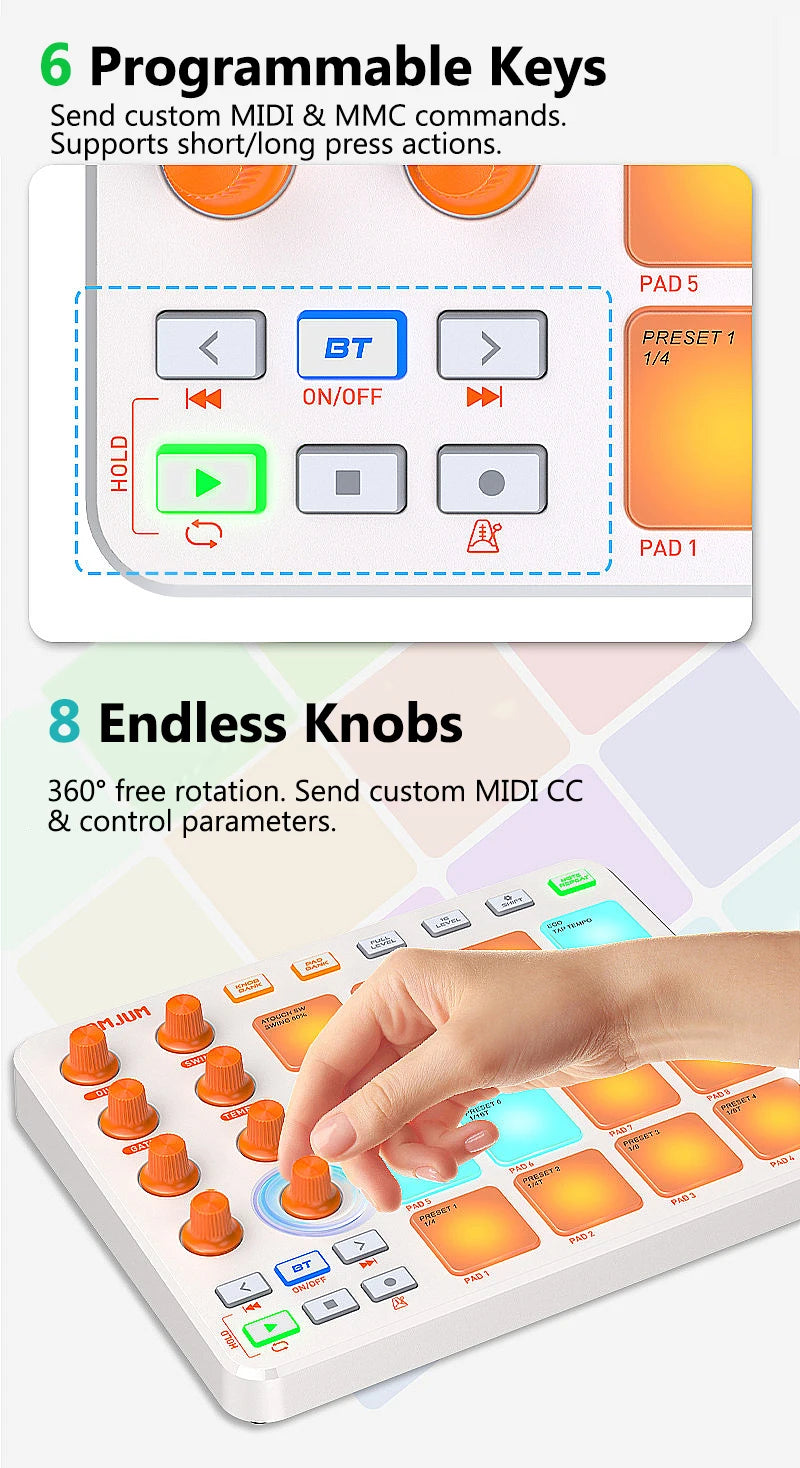 JAMJUM JP-1 - Pad MIDI RGB