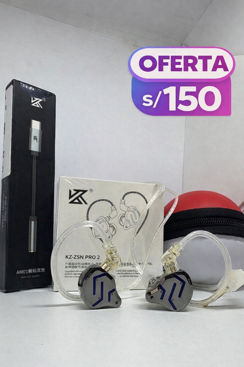 KZ ZSN PRO 2 + DAC Tipo C + Estuche Pokebola