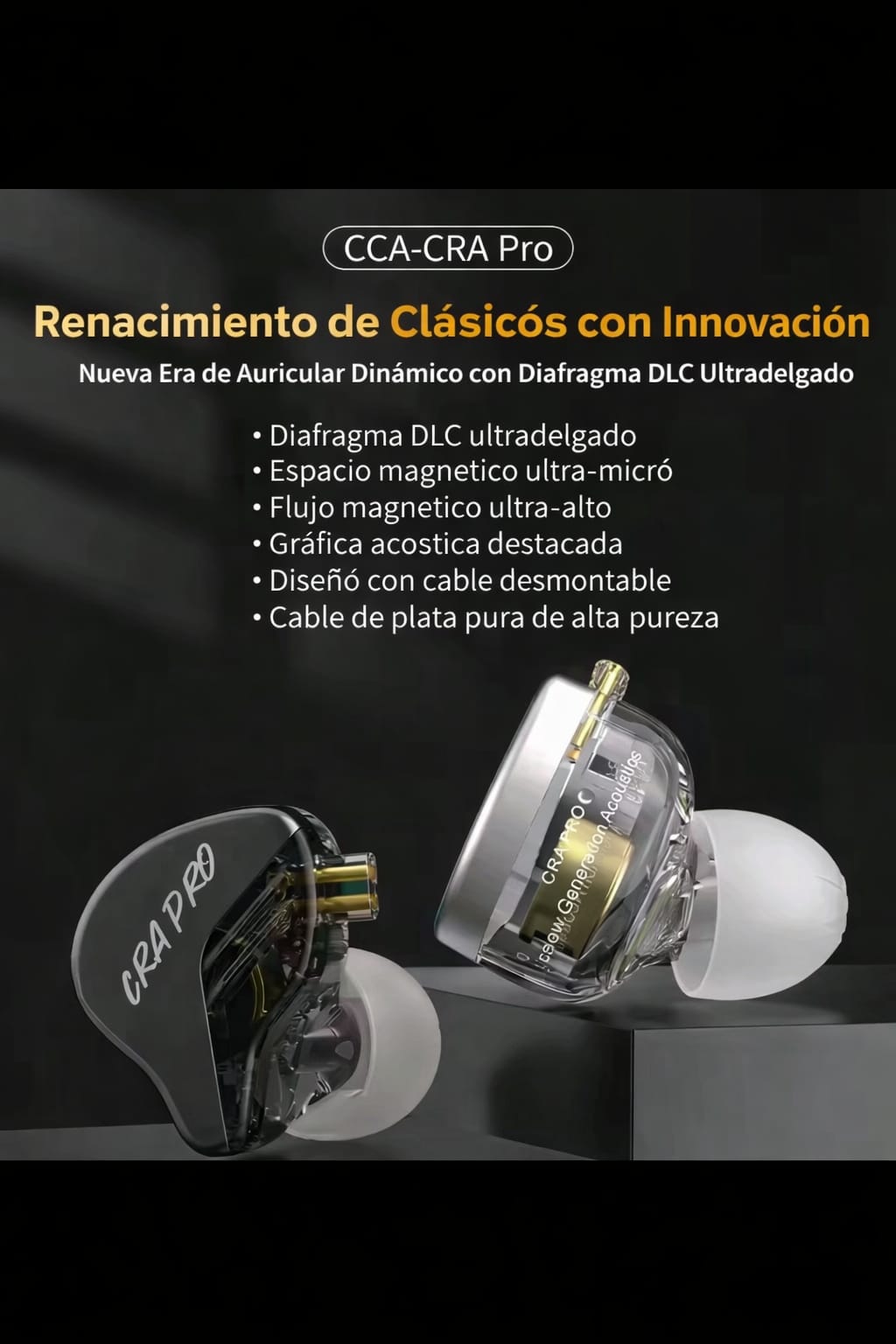 CCA CRA PRO audifonos in-ear