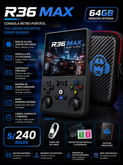 R36 MAX - Consola Retro Portatil