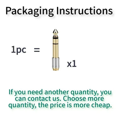 3.5mm to 6.35mm PRO Audio Adapter