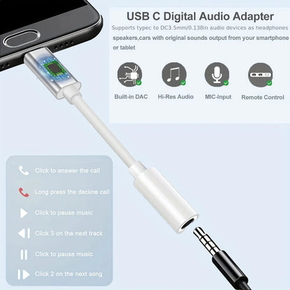 Adaptador Jack 3.5 a Tipo C
