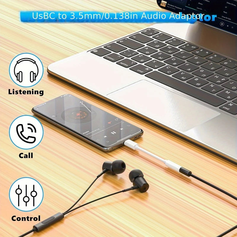Adaptador Jack 3.5 a Tipo C