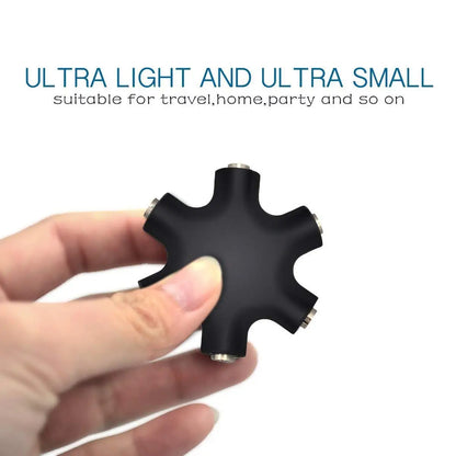 5 to 1 3.5mm Jack Splitter Hub Adapter (Star)