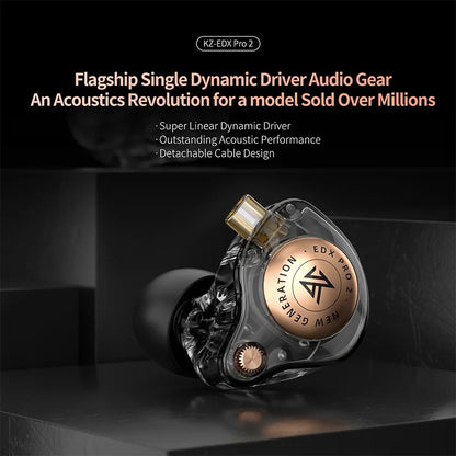 KZ EDX PRO 2 - Detachable In-Ear Headphone