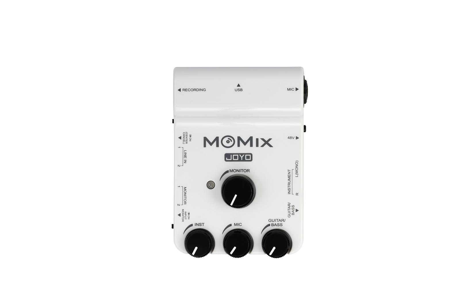 JOYO MOMIX mezclador portatil - vista frontal oficial