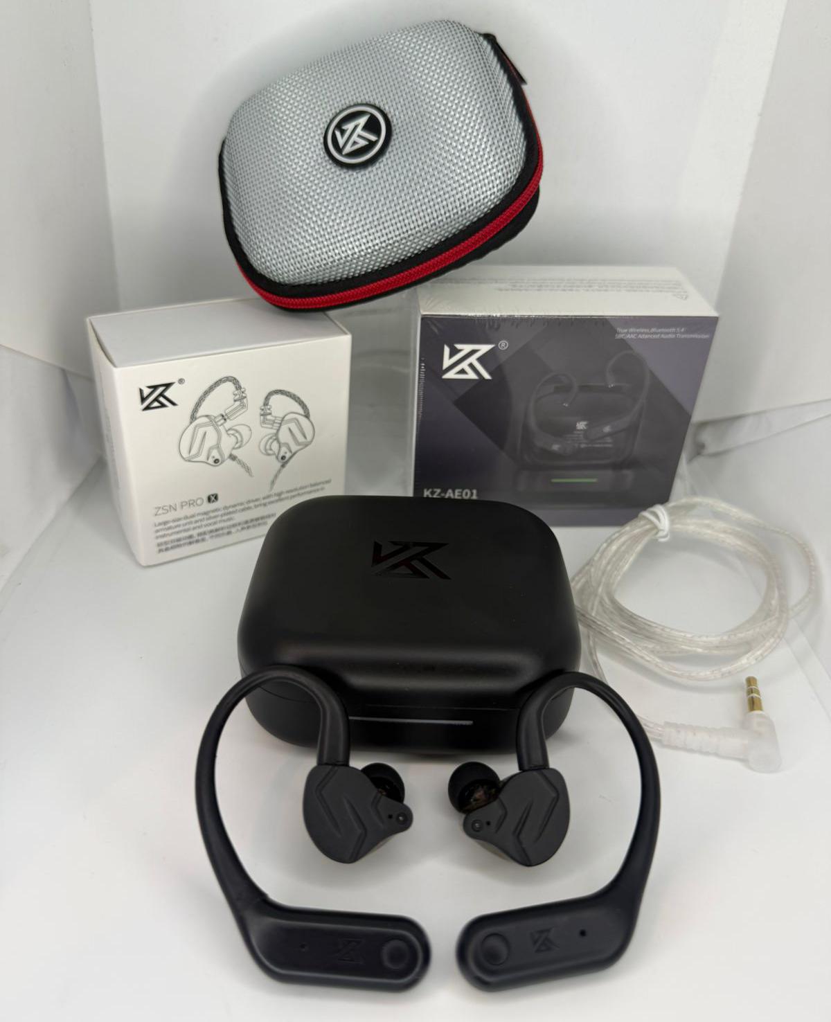 KZ AE01 + ZSN PRO X - combo bluetooth foto real
