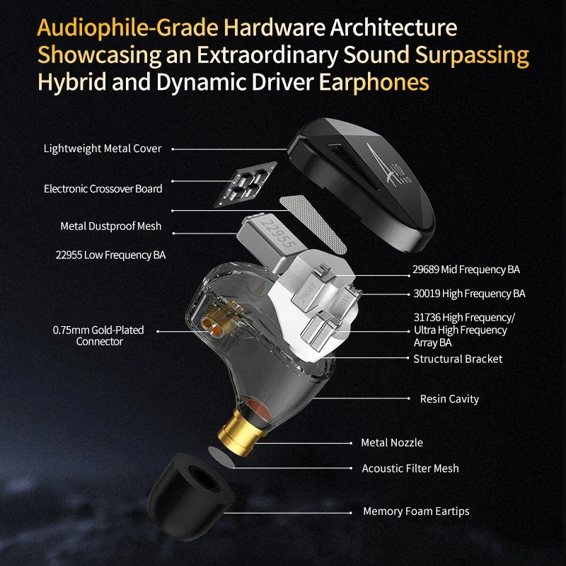 KZ AS10 PRO - Auricular In-Ear