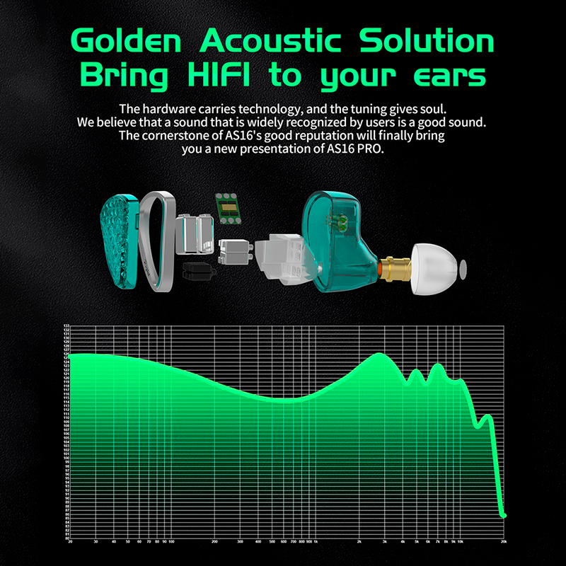 KZ AS16 PRO - Auricular In-Ear