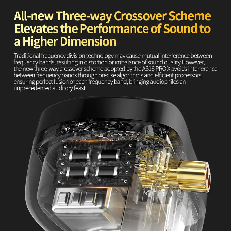 KZ AS16 PRO X - Auricular In-Ear