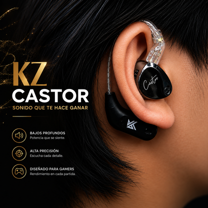KZ AZ09 + CASTOR BASS - Combo Bluetooth - CASTOR + AZ09 META ADS