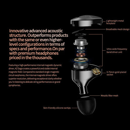 KZ SAGA - In-Ear Headphones