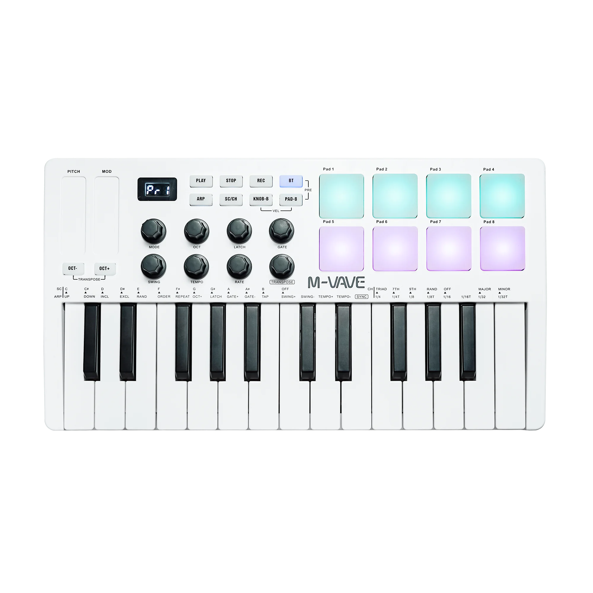 M-VAVE SMK-25 funciones oficiales