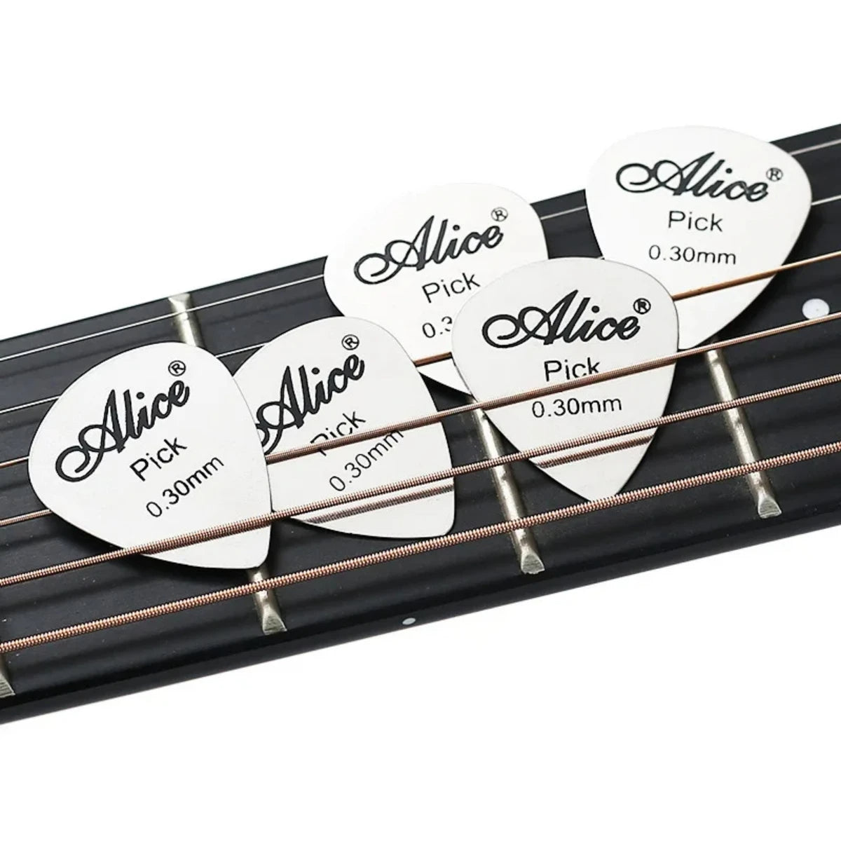 Púas de Guitarra de Metal Alice - Púas Para Instrumentos de Cuerda