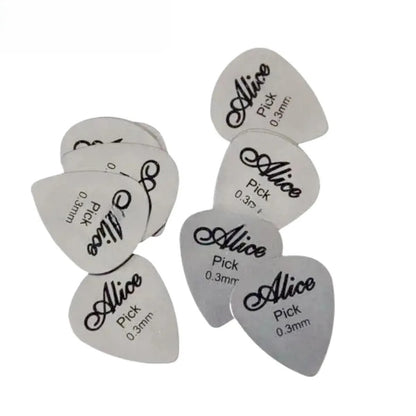 Púas de Guitarra de Metal Alice - Púas Para Instrumentos de Cuerda