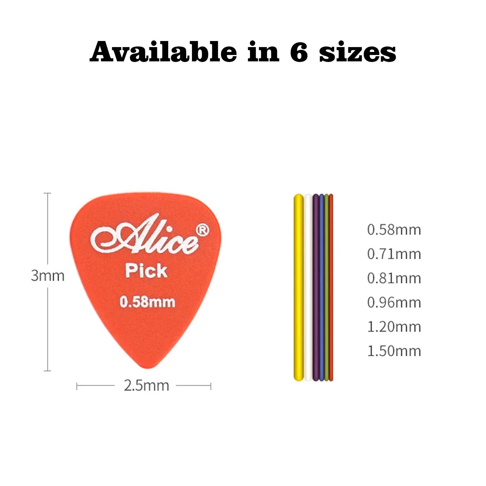 Púas de Guitarra Alice - Púas