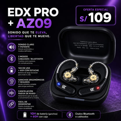 KZ AZ09 + EDX PRO - imagen TAYMI Peru 1