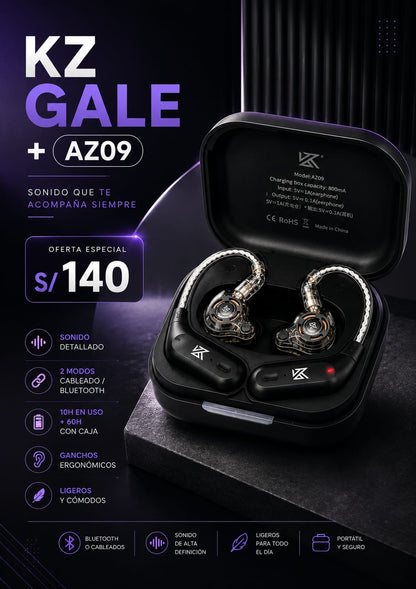 KZ AZ09 + KZ Gale - imagen TAYMI Peru 1