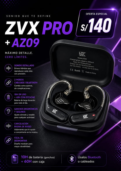 KZ AZ09 + ZVX PRO - imagen TAYMI Peru 2