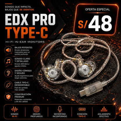 KZ EDX PRO USB-C - imagen TAYMI Peru 1