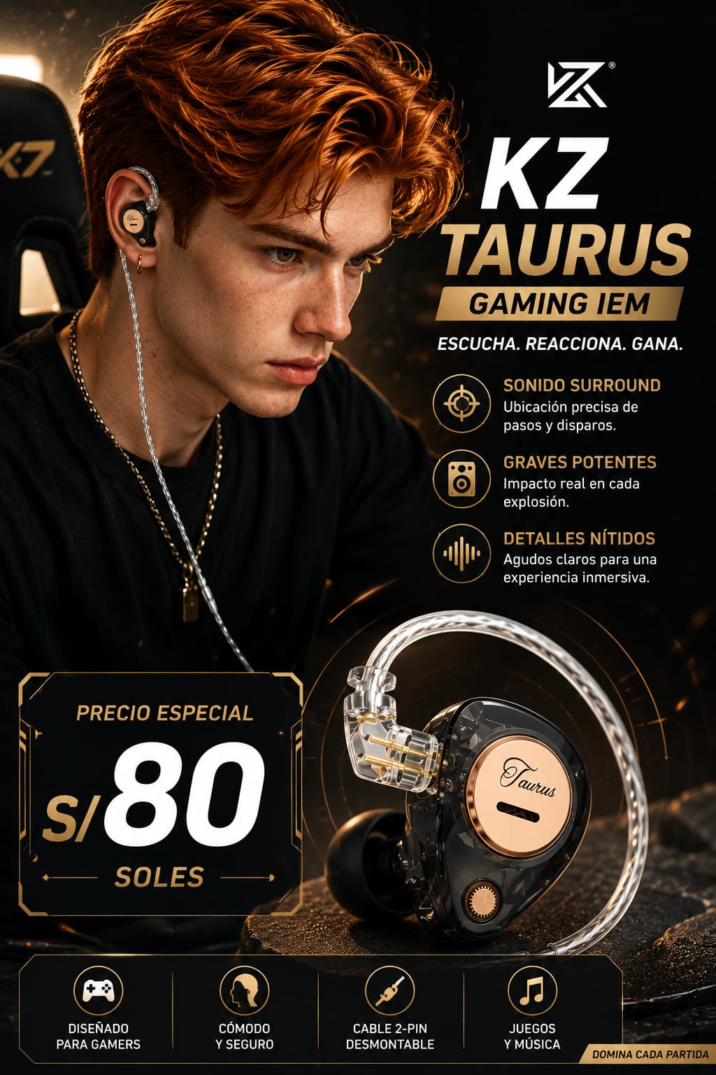 KZ Taurus Gaming IEM - imagen TAYMI Peru 1