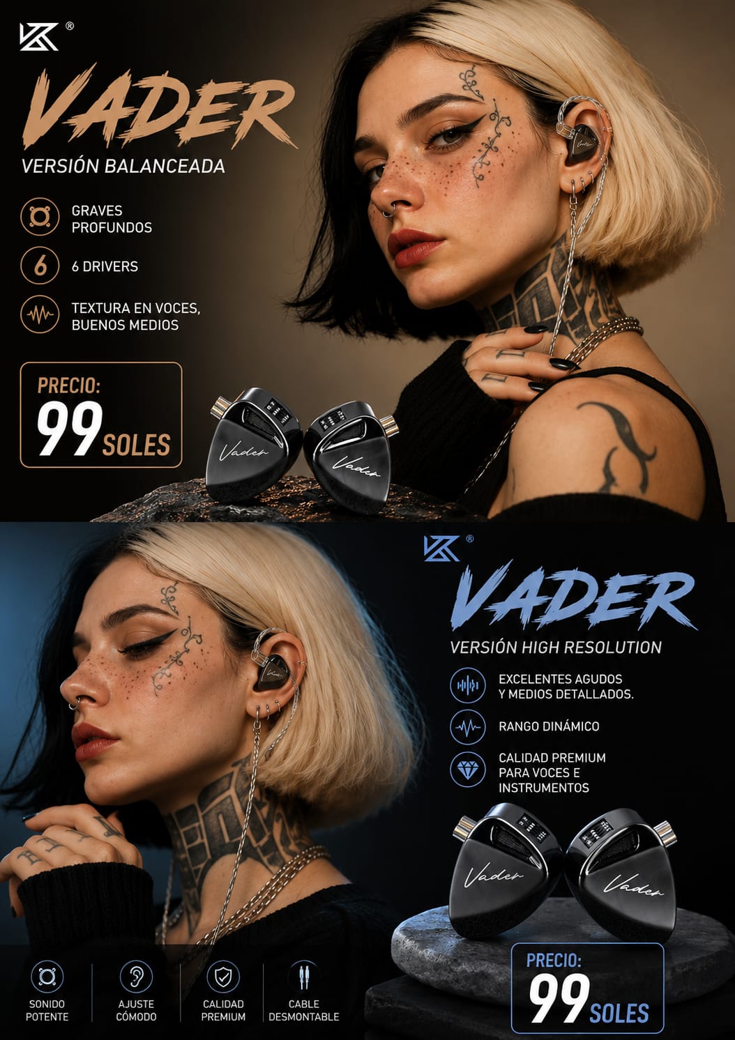 KZ Vader - imagen TAYMI Peru 1