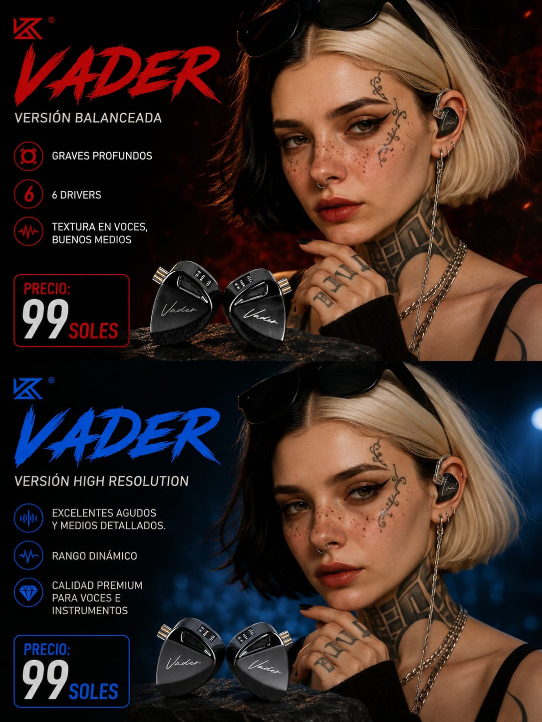 KZ Vader - imagen TAYMI Peru 2
