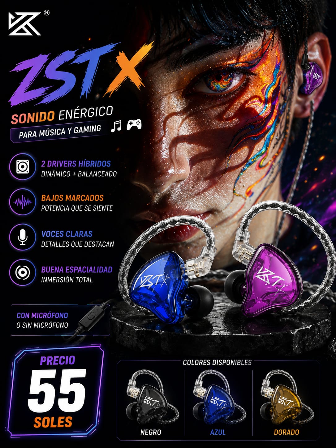 KZ ZSTX - imagen TAYMI Peru 1