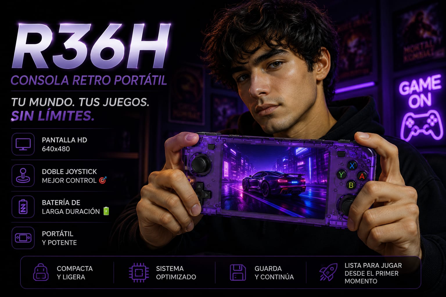 R36H consola retro portatil - imagen TAYMI Peru 1