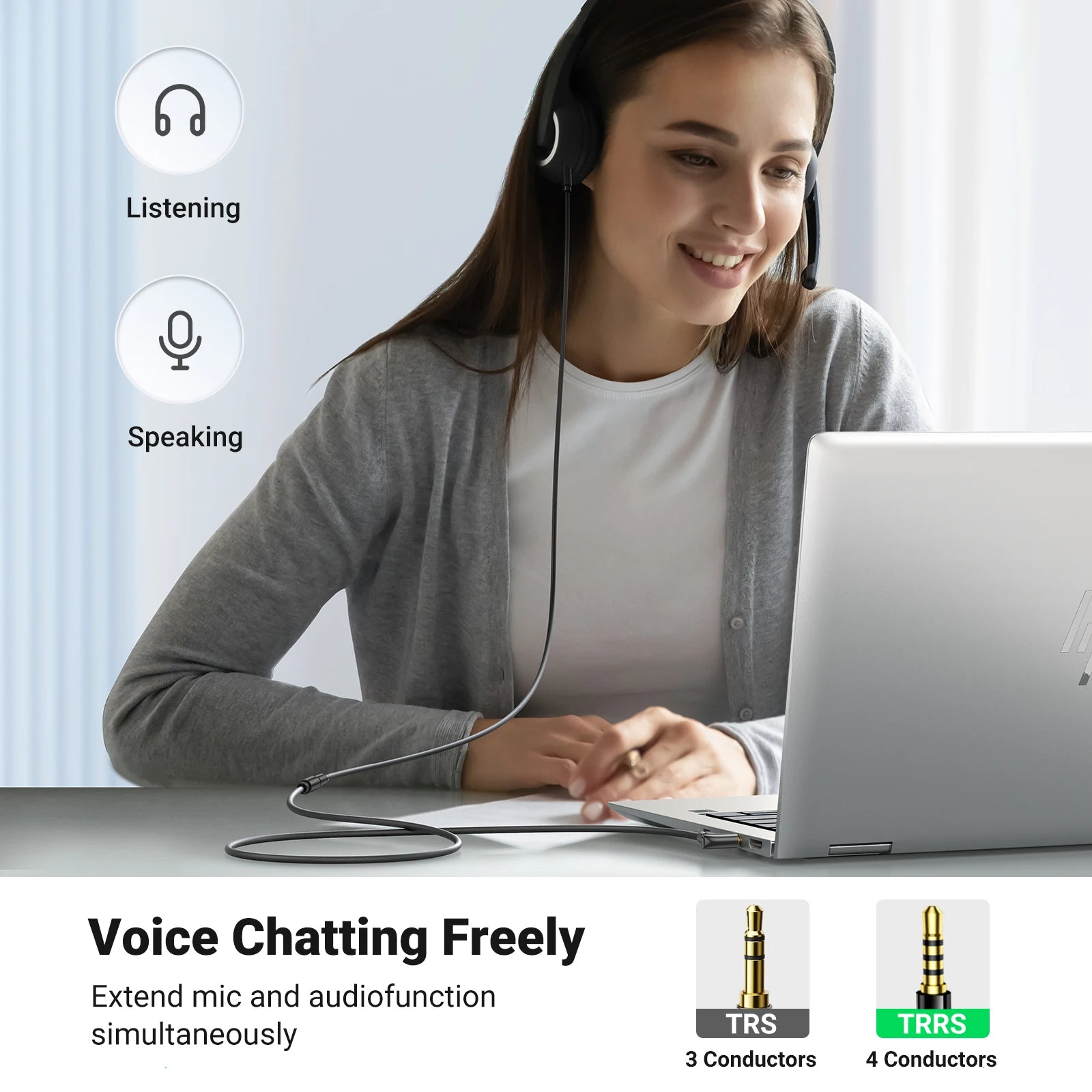 UGREEN Extensión Jack 3.5 a Jack 3.5