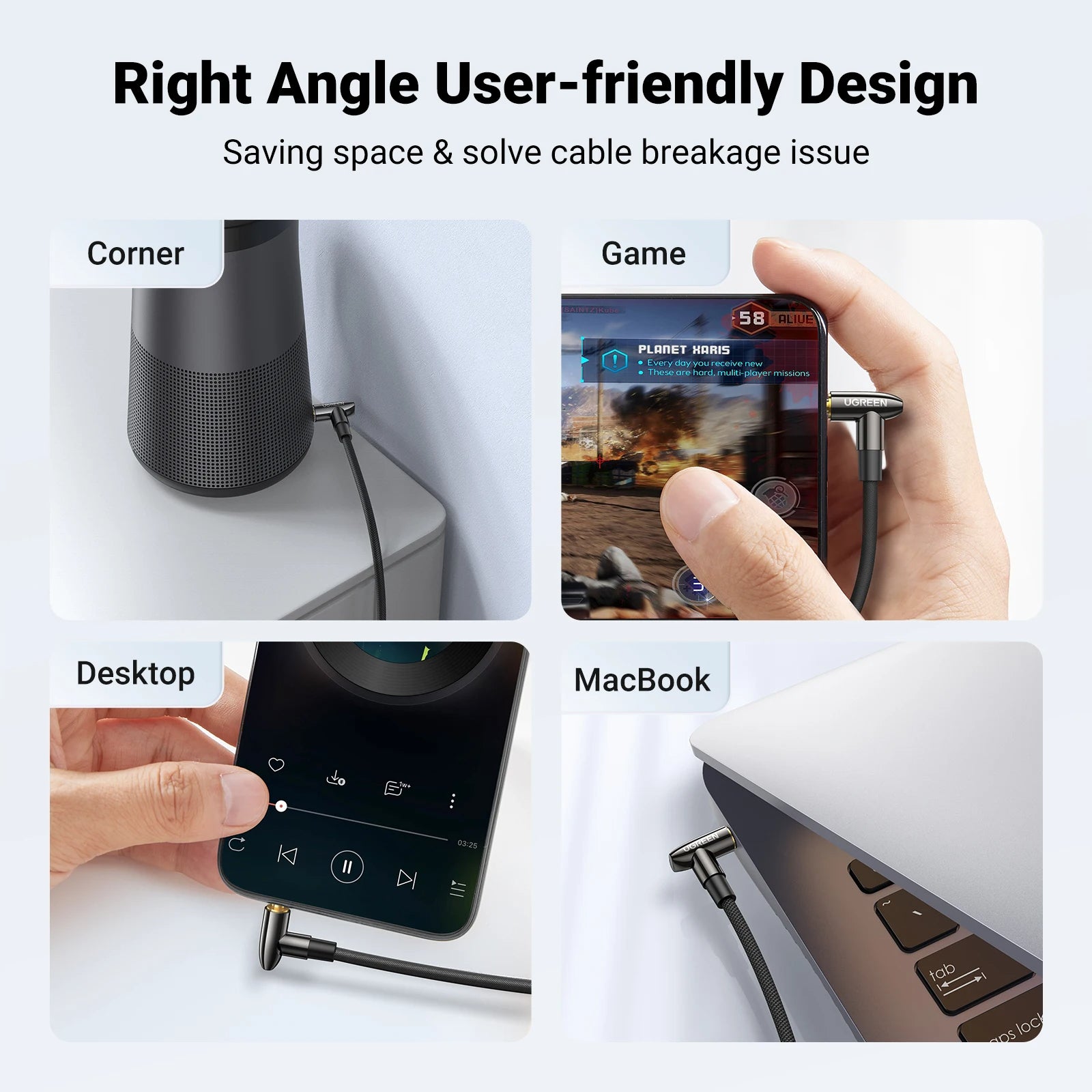 UGREEN Extensión Jack 3.5 a Jack 3.5