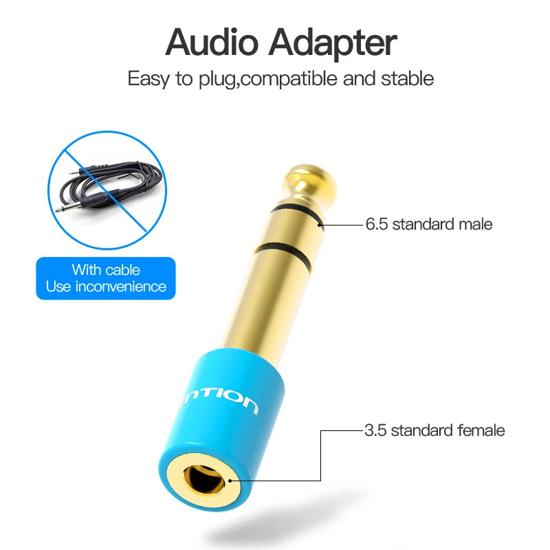 Adaptador Audio 3.5 6.35 VENTION