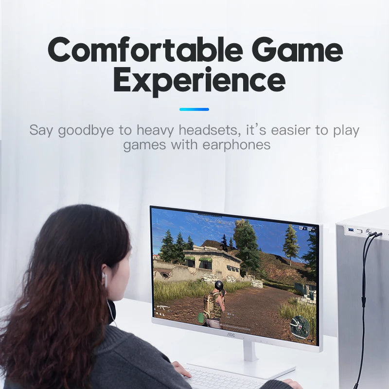 VENTION Cable Adaptador Jack 3.5 a PC